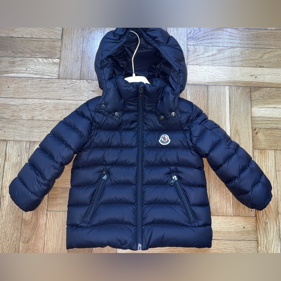 Moncler Kids Navy Puffer Jacket - Picture 1 of 10